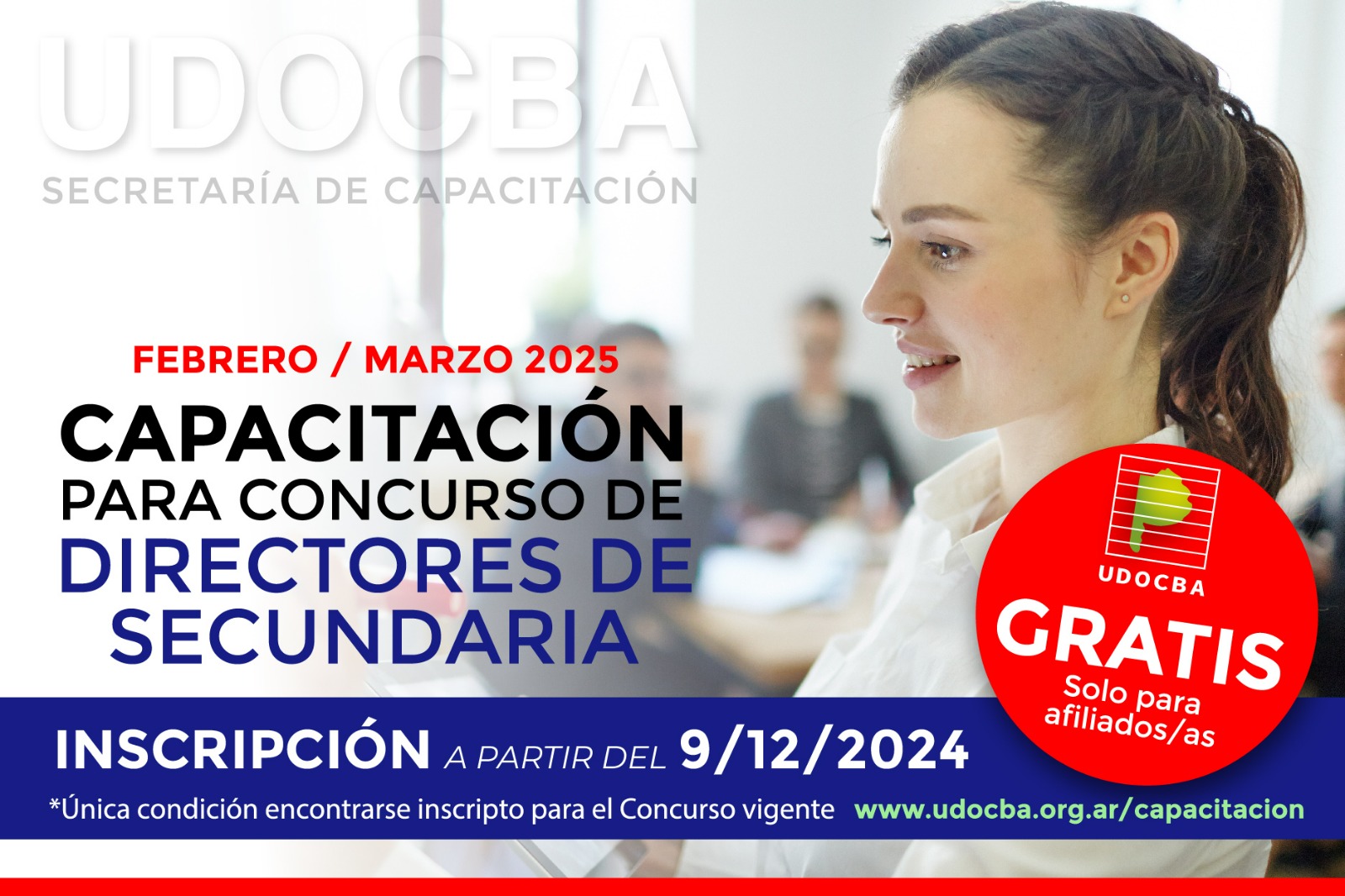 Inscripción para Taller de Concurso para Directores de Secundaria UDOCBA